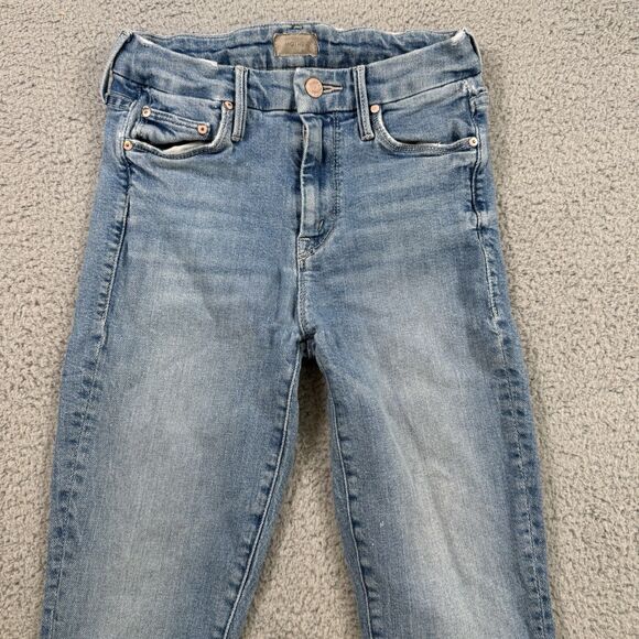 Mother Jeans Womens Size 24 Blue The Insider Crop Denim Stretch - Picture 2 of 14